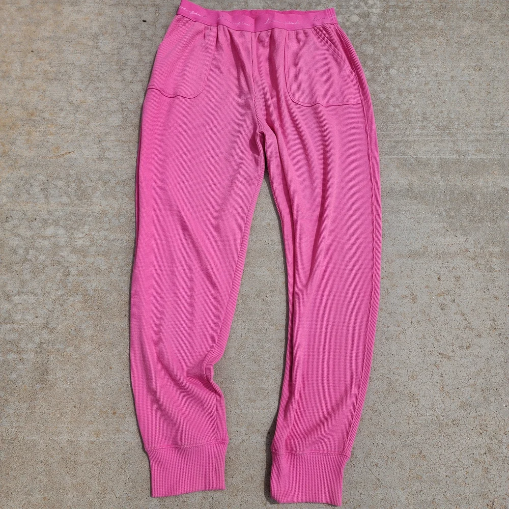 VS Victorias Secret Pink Waffle Thermal Sleep Pant Leggings Pajama Loungewear, M - Picture 3 of 9